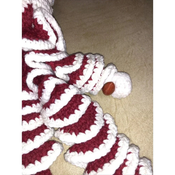2 Vtg Clown Crochet Dolls Yarn Handmade Mississippi State Football MCM 80s Fan - Picture 4 of 12